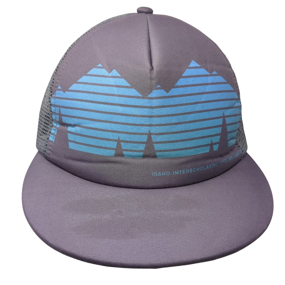 Idaho Interscholastic Cycling League Trucker Hat Gray OS Adjustable Hyper Thread